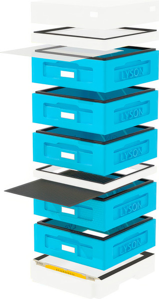 Изображение товара Улей Lyson На 10 Рамок / WK1023W (синий/неокрашенный)