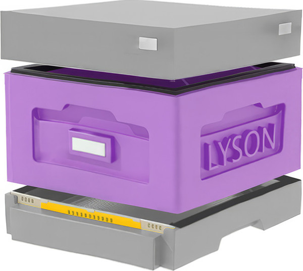 Изображение товара Улей Lyson Рута На 10 Рамок / WR1PUG (фиолетовый/серый)