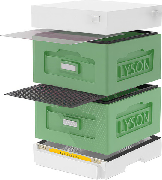 Изображение товара Улей Lyson Рута На 10 Рамок / WR2GW (зеленый/неокрашенный)