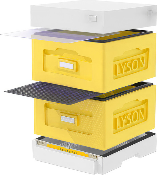 Изображение товара Улей Lyson Рута На 10 Рамок / WR2YW (желтый/неокрашенный)