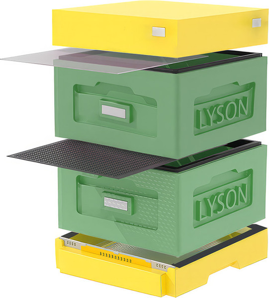 Изображение товара Улей Lyson Рута На 10 Рамок / WR2GY (зеленый/желтый)