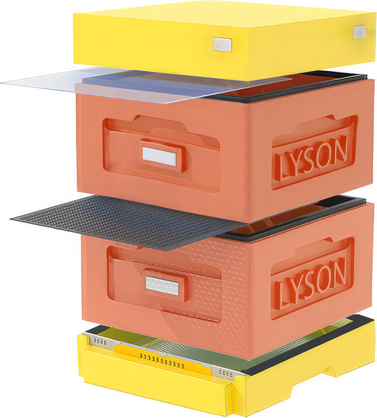 Изображение товара Улей Lyson Рута На 10 Рамок / WR2ORY (оранжевый/желтый)