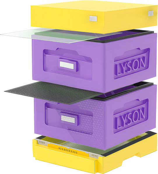 Изображение товара Улей Lyson Рута На 10 Рамок / WR2PUY (фиолетовый/желтый)