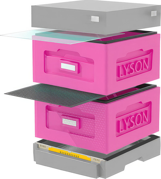 Изображение товара Улей Lyson Рута На 10 Рамок / WR2PG (розовый/серый)