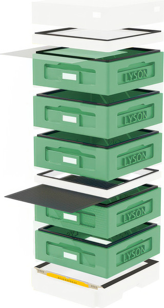 Изображение товара Улей Lyson На 10 Рамок / WK1023GW (зеленый/неокрашенный)