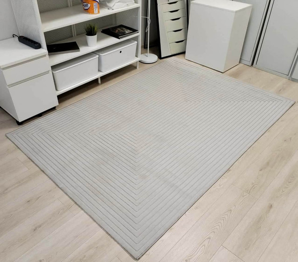 Изображение товара Ковер Radjab Carpet Сканди Сизаль Прямоугольник 10936B (1.4x2, Grii/Grii)