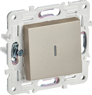 Изображение товара Выключатель IEK Skandy SK-V12-1-10-K37 (шампань)