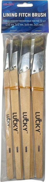 Изображение товара Набор кистей малярных Lucky Tape 823301 (10шт)