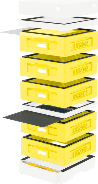 Изображение товара Улей Lyson На 10 Рамок / WK1023YW (желтый/неокрашенный)