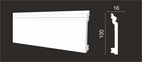 Изображение товара Плинтус Decor-Dizayn DD701-E (100х16x2000)