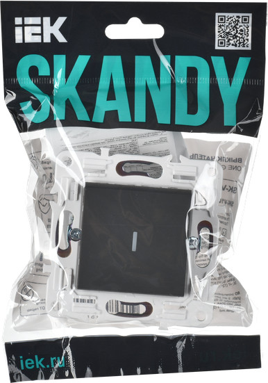 Изображение товара Выключатель IEK Skandy SK-V10-1-10-K53 (графит)