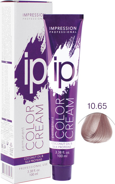 Изображение товара Крем-краска для волос Impression Professional Ip 10.56 (100мл, яркий блонд красно-фиолетовый)