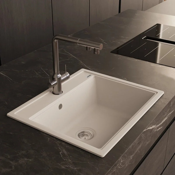 Изображение товара Мойка кухонная Abber Quarz AQ2902W (белый)