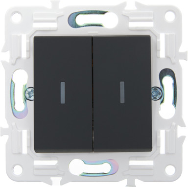 Изображение товара Выключатель IEK Skandy SK-V20-0-10-K53 (графит)