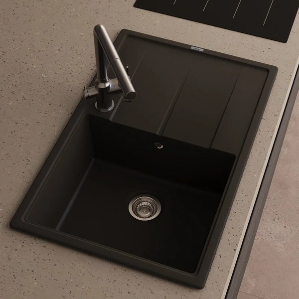 Изображение товара Мойка кухонная Abber Quarz AQ2904B (черный)