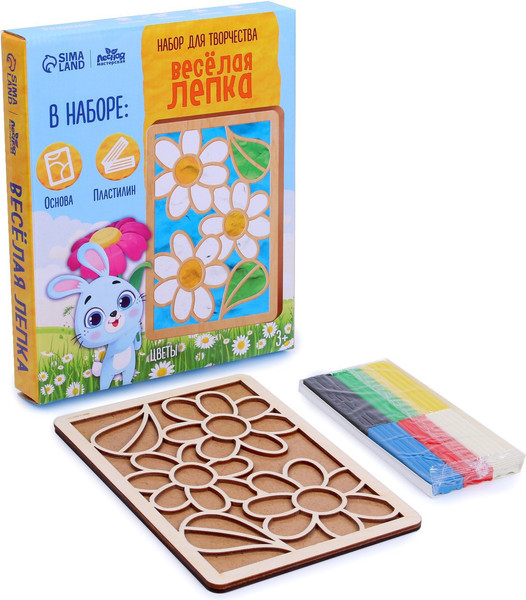 Изображение товара Набор для творчества Лесная мастерская Пластилиновые картинки. Цветы / 7827539