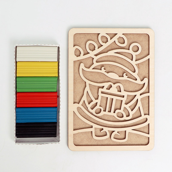 Изображение товара Набор для творчества Лесная мастерская Пластилиновые картинки. Новый год! Дед Мороз / 9074759