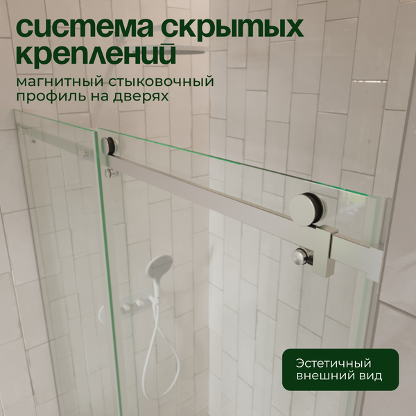 Изображение товара Душевая дверь Benetto BEN_501_SL_C 195x160