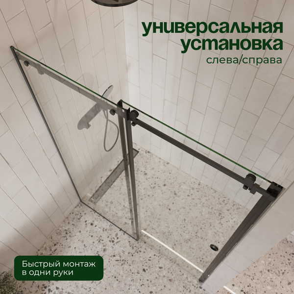 Изображение товара Душевая дверь Benetto BEN_501_BL_C 195x140