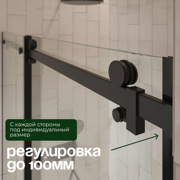 Изображение товара Душевая дверь Benetto BEN_501_BL_C 195x140