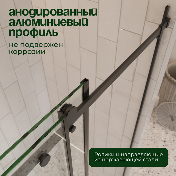 Изображение товара Душевая дверь Benetto BEN_501_BL_C 195x160