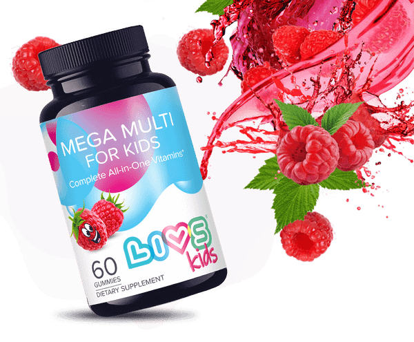 Изображение товара Мультивитаминный комплекс LIVS Мега Малина мармеладные пастилки для детей (60шт)
