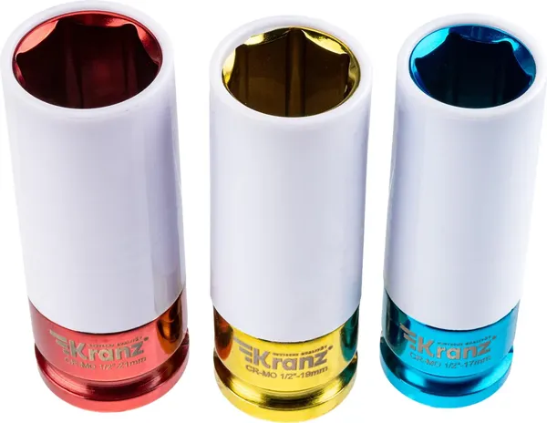 Изображение товара Набор головок слесарных Kranz KR-12-8423 (3пр)