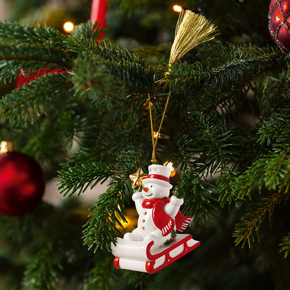 Изображение товара Елочная игрушка Villeroy & Boch Снеговик 2025 Christmas Classics / 14-8675-4351
