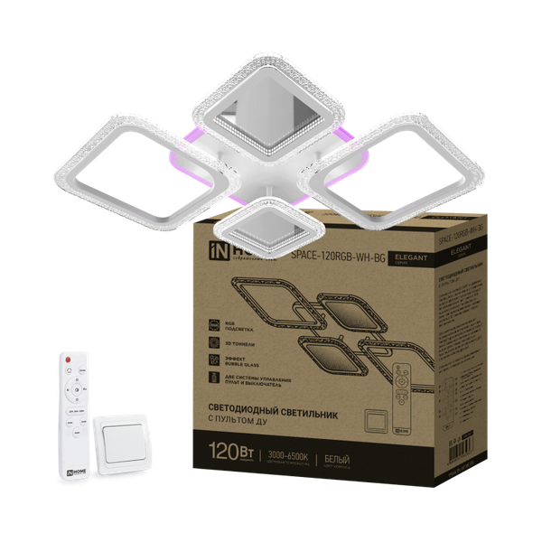 Изображение товара Люстра INhome Elegant Space-120RGB-WH-BG / 4690612062327