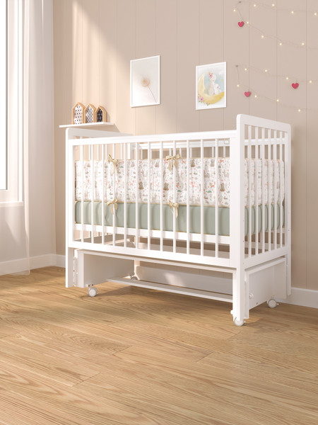 Изображение товара Детская кроватка Sweet Baby Vita с маятником (белый)