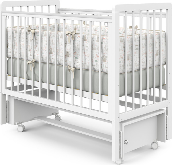 Изображение товара Детская кроватка Sweet Baby Vita с маятником (белый)