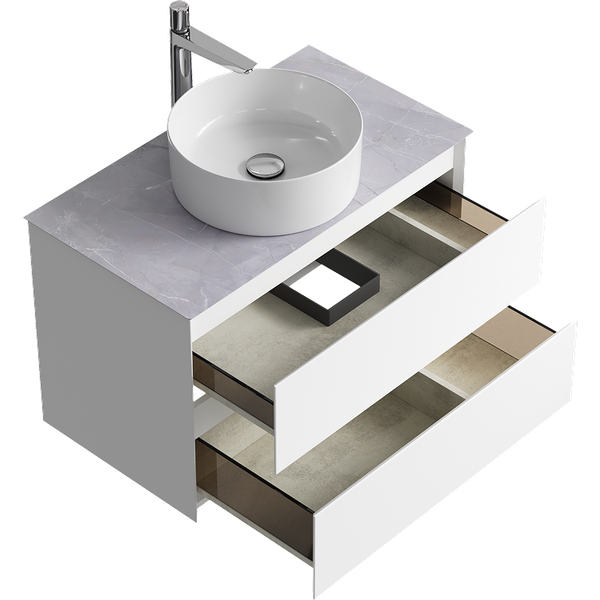 Изображение товара Тумба под умывальник Aqwella Geometria GE01082WM+STG814X476GS