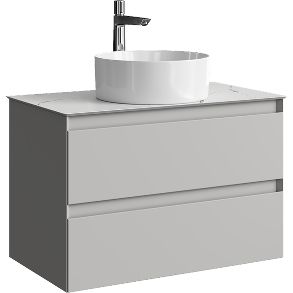 Изображение товара Тумба под умывальник Aqwella Geometria GE01082ST+STG814X476MW