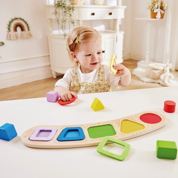 Изображение товара Сортер Hape Цвета и формы Монтессори / E1666_HP