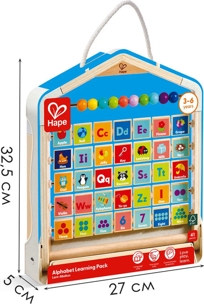 Изображение товара Развивающий игровой набор Hape Изучаем английский алфавит / E1119_HP
