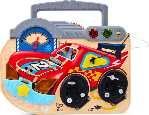 Изображение товара Бизиборд Hape Цвета и формы Маленький гонщик / E1120_HP