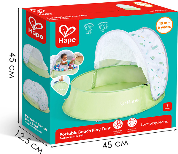Изображение товара Сухой бассейн Hape Пляж с тентом / E4108_HP