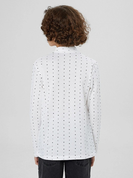 Изображение товара Рубашка детская Mark Formelle 123432/1 (р.164-84, геометрия на белом)