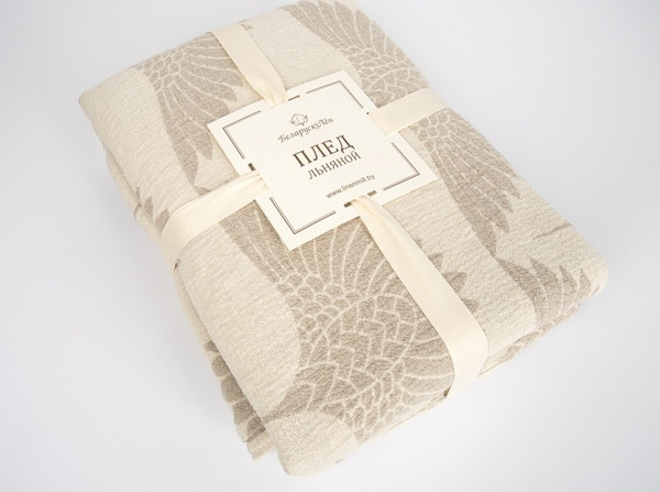 Изображение товара Плед Pole Kvetak (Беларускі лён) 190x220 25С150-ШР/у./л.с.уп. (330 Журавли 374)