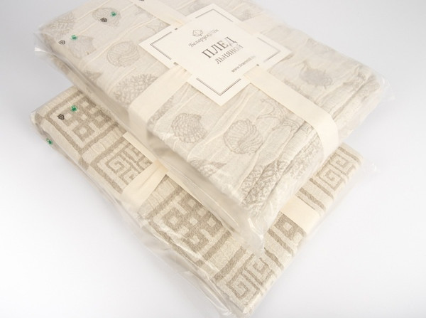 Изображение товара Плед Pole Kvetak (Беларускі лён) 190x220 25С150-ШР/у./л.с.уп. (330 Журавли 374)