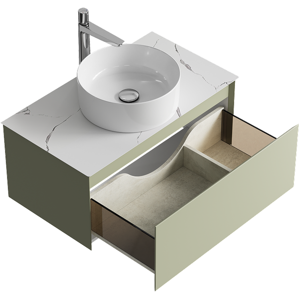 Изображение товара Тумба под умывальник Aqwella Geometria GE01081SH+STG814X476MW