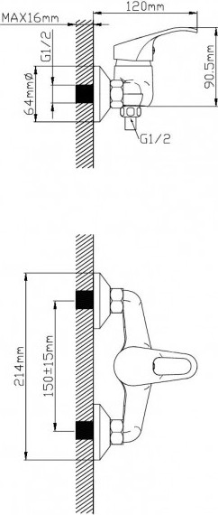 Изображение товара Смеситель Wisent WP20444