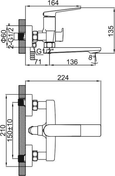 Изображение товара Смеситель Ledeme L3291