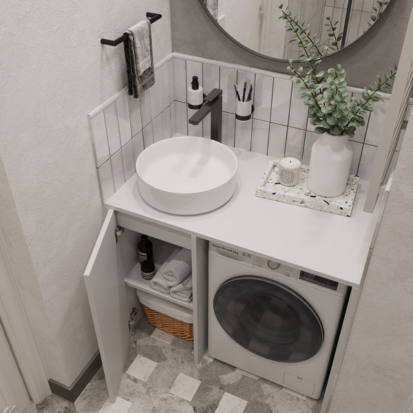 Изображение товара Тумба под умывальник ЗОВ Стамбул Премиум 100 / S100LWP0LWPWMD