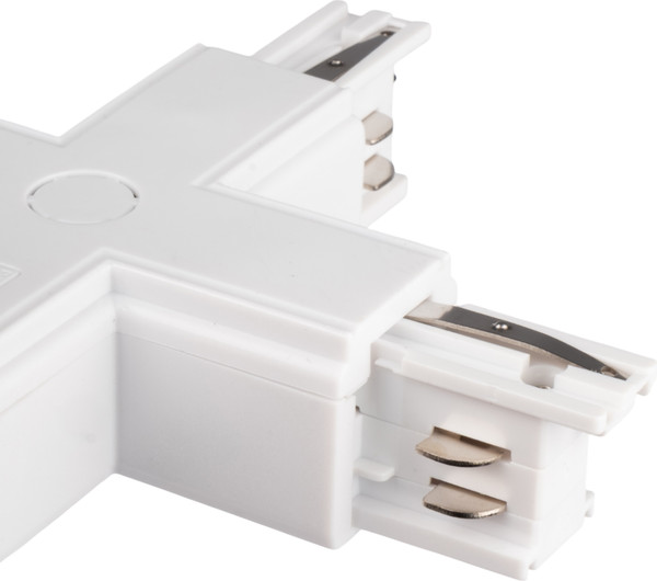 Изображение товара Коннектор для шинопровода JAZZway 3P PTR CX-WH / 5063334 (белый)