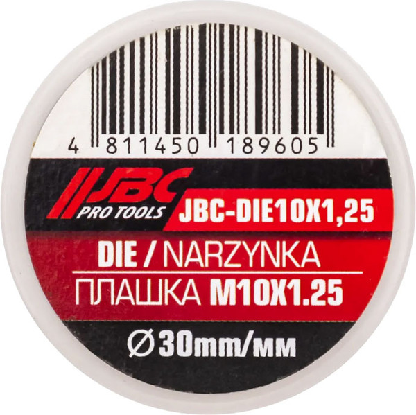 Изображение товара Плашка JBC DIE10x1.25 (62744)