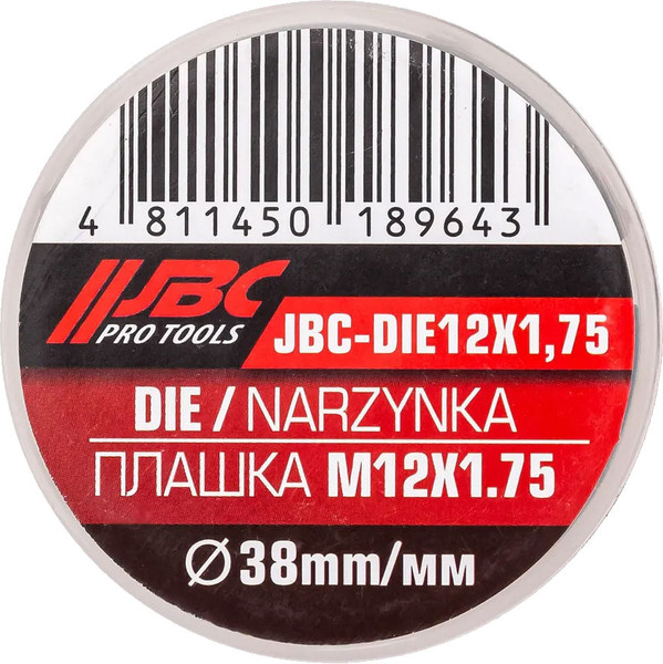 Изображение товара Плашка JBC DIE12x1.75 (62748)