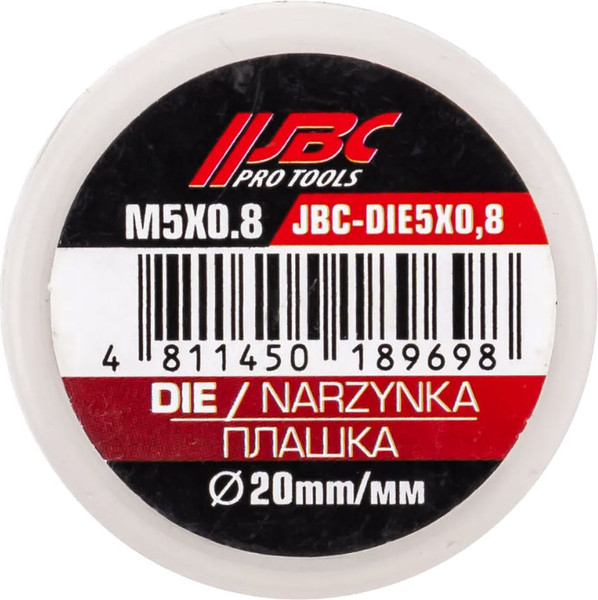 Изображение товара Плашка JBC DIE5x0.8 (62753)