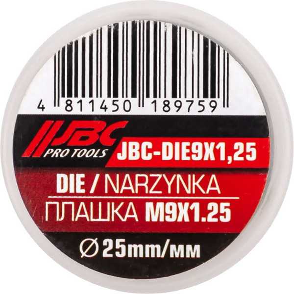 Изображение товара Плашка JBC DIE9x1.25 (62758)