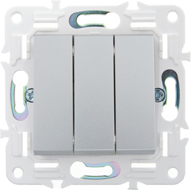 Изображение товара Выключатель IEK Skandy SK-V30-0-10-K23 (серебристый)